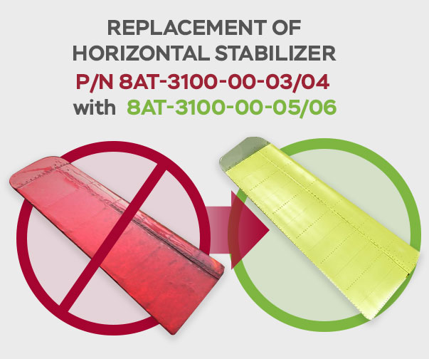 Horizontal_tail - Replacement of stabilizer 8АТ-3100-00-03/04 with stabilizer 8АТ-3100-00-05/06