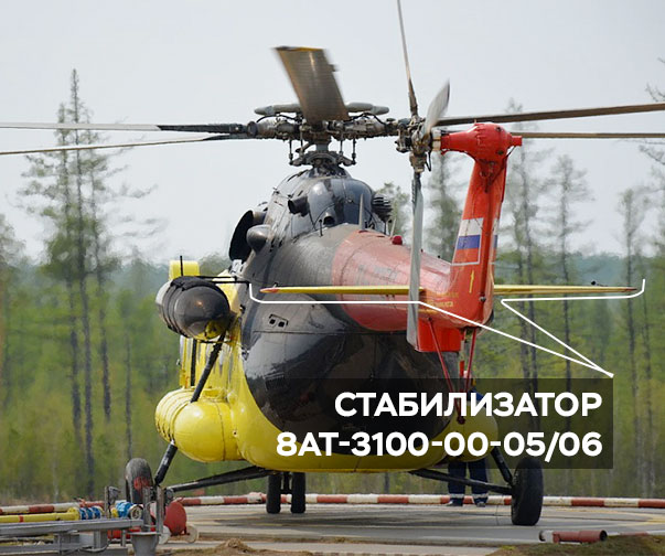 Horizontal_tail - Замена стабилизатора 8АТ-3100-00-03/04 на стабилизатор 8АТ-3100-00-05/06