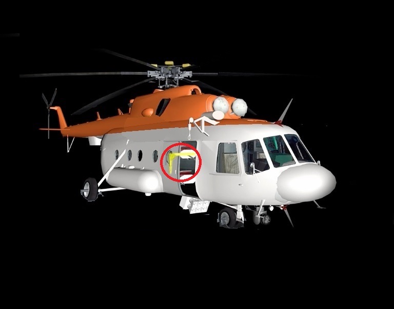 SLG-300 - Установка бортовой стрелы с системой подъёма грузов СЛГ-300 на вертолёты Ми-8АМТ и Ми-8МТВ-1