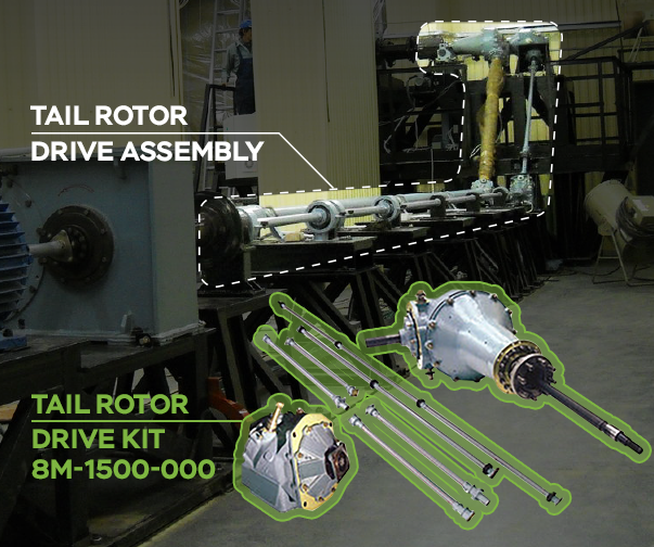 Transmission - Replacement of the transmission gears on helicopters of Mi-8 MTV/Mi-8AMT type and their modifications