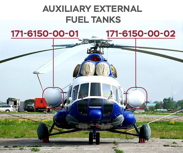 FuelSystem - Installation of auxiliary external fuel tanks No. 171-6150-00-01 and No. 171-6150-00-02